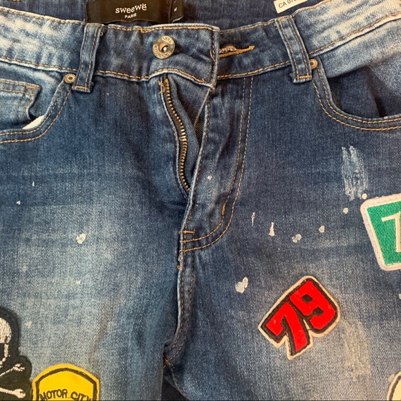 Patch jeans by SWEEWE Paris - Picture 4 of 9
